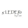 Fettleder Halsband mit Applikation (echtes Leder) verstellbar 34mm breit