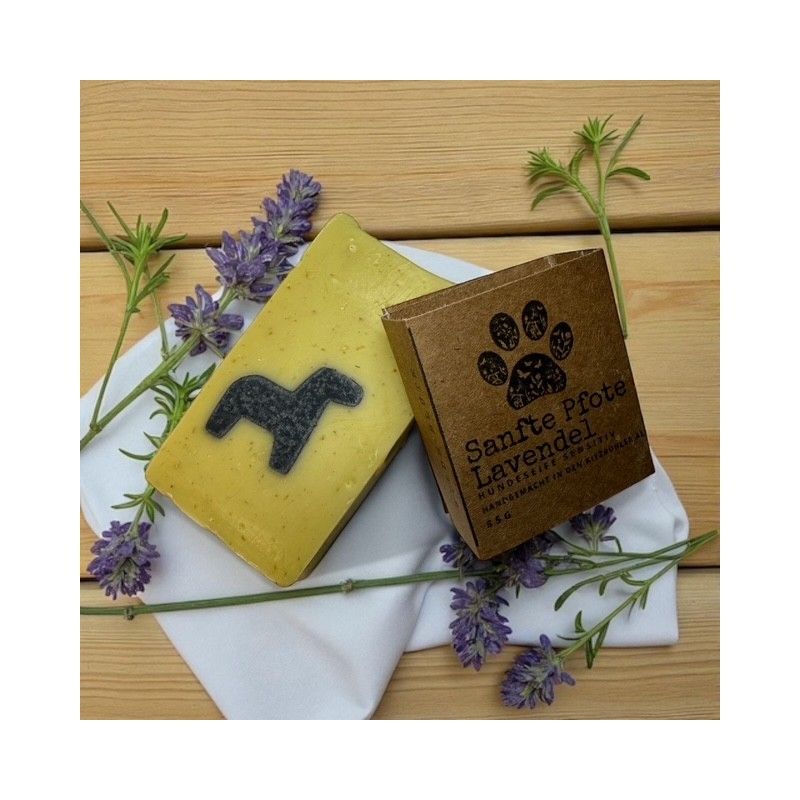 Sanfte Pfote Waschseife LAVENDEL 85g