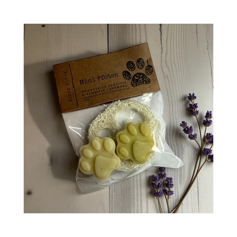 Mini Pfoten Duo Waschseife SENSITIV und LAVENDEL