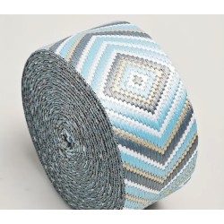 Boho Halsband mit Nappaleder (echtes Leder) unterlegt und Steckverschluss (ca. 42mm breit)