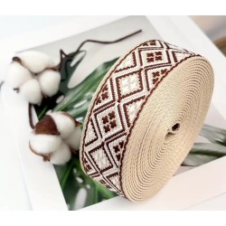 Boho Halsband mit Nappaleder (echtes Leder) unterlegt und Steckverschluss (ca. 42mm breit)