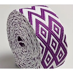 Boho Halsband mit Nappaleder (echtes Leder) unterlegt und 40er Steckverschluss (ca. 42mm breit)