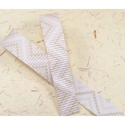 Boho Halsband mit Nappaleder (echtes Leder) unterlegt und 40er Steckverschluss (ca. 42mm breit)