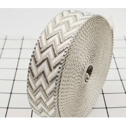 Boho Halsband mit Nappaleder (echtes Leder) unterlegt und 40er Steckverschluss (ca. 42mm breit)