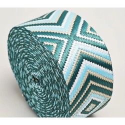 BOHO ZUGSTOPP Halsband mit Rinder Nappaleder unterlegt (echtes Leder) 42mm breit