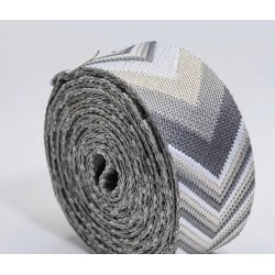 BOHO ZUGSTOPP Halsband mit Rinder Nappaleder unterlegt (echtes Leder) 42mm breit