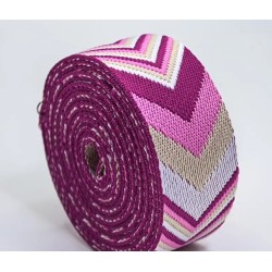 BOHO ZUGSTOPP Halsband mit Rinder Nappaleder unterlegt (echtes Leder) 42mm breit