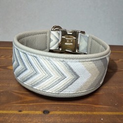 BOHO ZUGSTOPP Halsband mit Rinder Nappaleder unterlegt (echtes Leder) 42mm breit