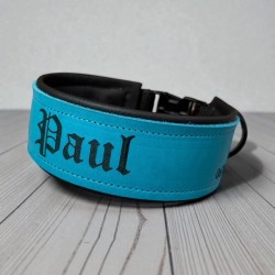 VOLLLEDER PREMIUM Halsband (52mm breit und 50 mm Steckverschluss)