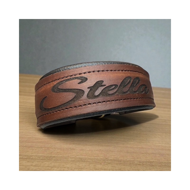 VOLLLEDER PREMIUM Halsband (42mm breit und 40 mm Steckverschluss)