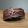 VOLLLEDER PREMIUM Halsband (42mm breit und 40 mm Steckverschluss)
