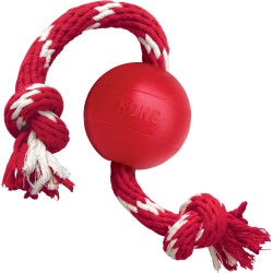 KONG® Ball mit Seil rot