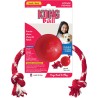 KONG® Ball mit Seil rot